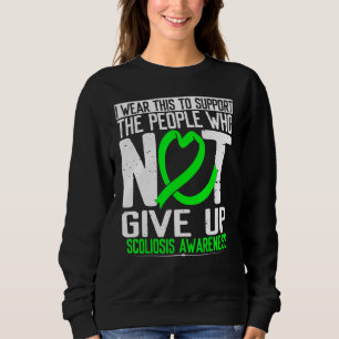 Sweatshirt Sensibilisation à la scoliose Ne pas abandonner la