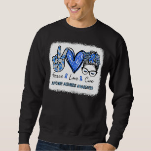 Sweatshirt Sensibilisation à l'arthrite juvénile Bleu Ruban P