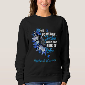 Sweatshirt Sensibilisation à l'ichthyose Bleu Ribbon Tourneso