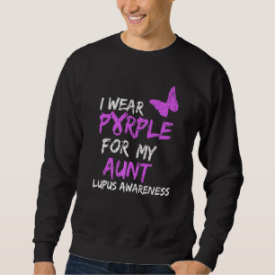 Sweatshirt Sensibilisation au lupus Je porte du violet pour m