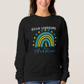 Sweatshirt Sensibilisation au syndrome de Down Arc-en-ciel T2