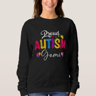 Sweatshirt Sensibilisation sur l'autisme Puzzle Ruban Fière A