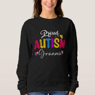 Sweatshirt Sensibilisation sur l'autisme Puzzle Ruban Fière A