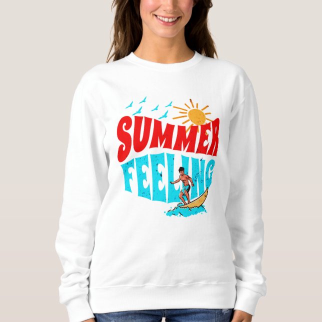 SWEATSHIRT SENTIMENT ÉTÉ. (Devant)