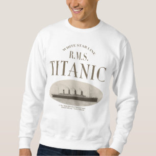 Sweatshirt Sepia du navire fantôme Titanic RMS