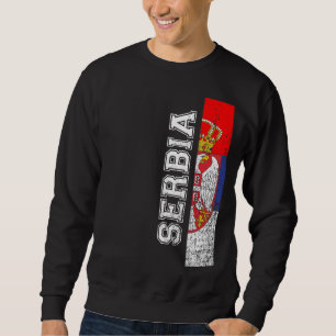 Sweatshirt Serbie Heritage Pride Pays Soutien Drapeau Serbe