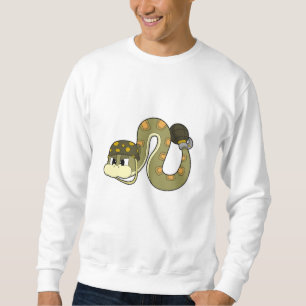 Sweatshirt Serpent comme soldat avec arme