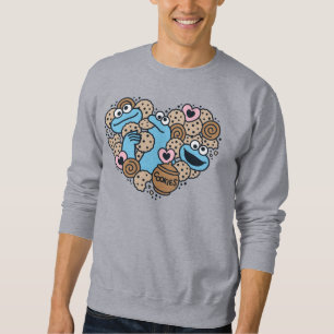 Sweatshirt Sésame Sésame   Coeur de gribouillis de caniche Mo