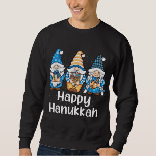 Sweatshirt Shalom Gnomes Juif Hanoukka Chanukah Fête juive
