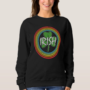 Sweatshirt Shamrock irlandais Rainbow Circle St Patrick S Day