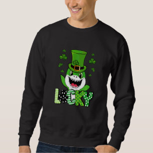 Sweatshirt Shark St Patrick's Day Funny Lucky Shark