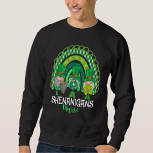Sweatshirt Shenanigans Infirmière Gnomes Lucky Shamrocks St P