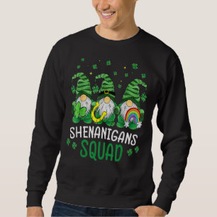 Sweatshirt Shenanigans Squad Jour de la Saint Patrick Gnomes 