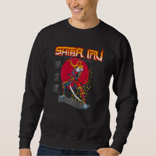 Sweatshirt Shibarmy Shiba Inu Crypto Guerrière Femme Samurai 