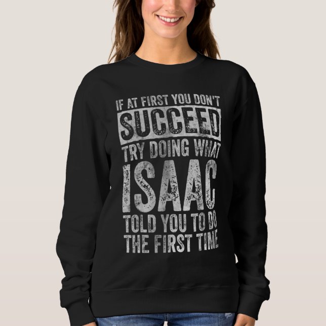 Sweatshirt Si au début vous ne réussissez pas essayez de fair (Devant)