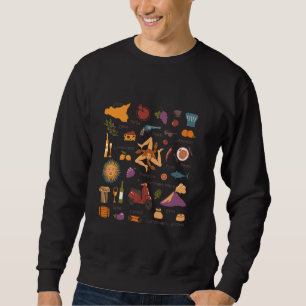 Sweatshirt Sicile Sign I Love Sicile, Sicile Italie Illustrat