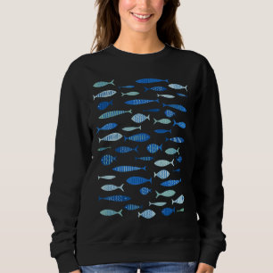 Sweatshirt Siècle Moderne Bleu Pêche Mcm Mid Mid