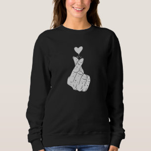 Sweatshirt Signe d'amour coréen