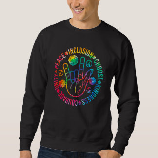 Sweatshirt Signe de la main de la paix Fin du harcèlement Ant