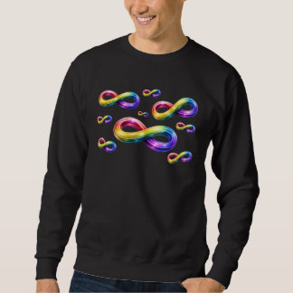 Sweatshirt Signes Infinis Arc-en-ciel Colorés