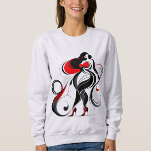 Sweatshirt Silhouette Abstraite