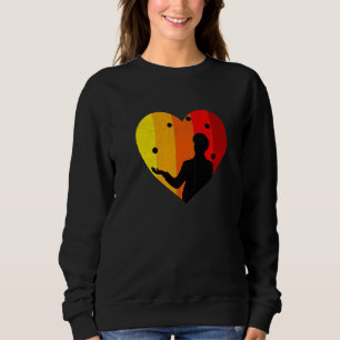 Sweatshirt Silhouette de jongleur avec balles pour artiste ac