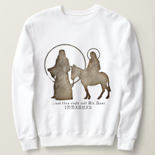 Sweatshirt Silhouette de nativité de Noël