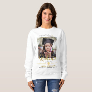 Sweatshirt Simple Elegant Graduation or Casquette Merci Scrip