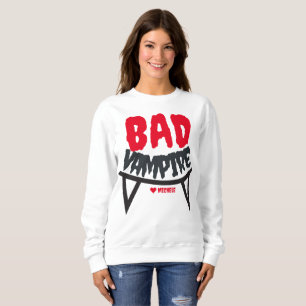 Sweatshirt Simple Happy Halloween famille et amis vampire