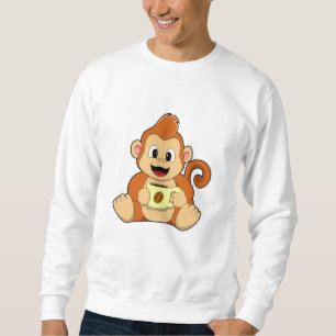 Sweatshirt Singe avec la coupe du café