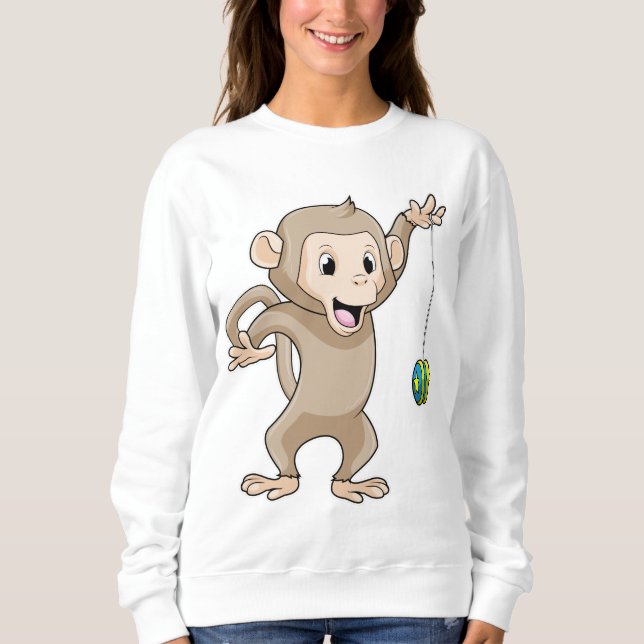Sweatshirt Singe avec Yo-yo (Devant)