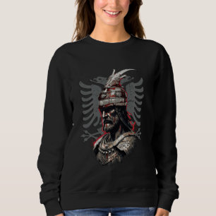 Sweatshirt Skanderbeg Alb du Héros National Albanais Eagle Ko