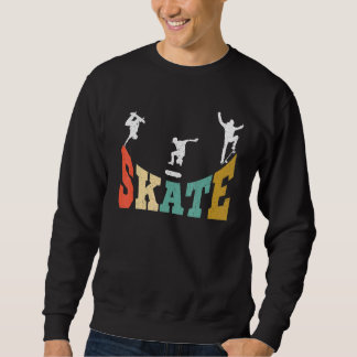 Sweatshirt Skate Skate Skate Retro Skateboard Pour Garçons