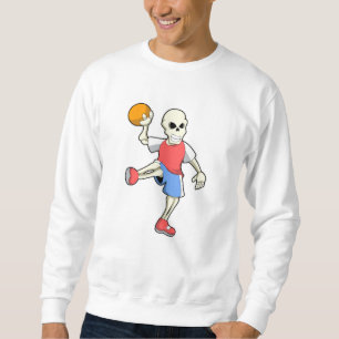 Sweatshirt Skeleton at Handball player avec Handball