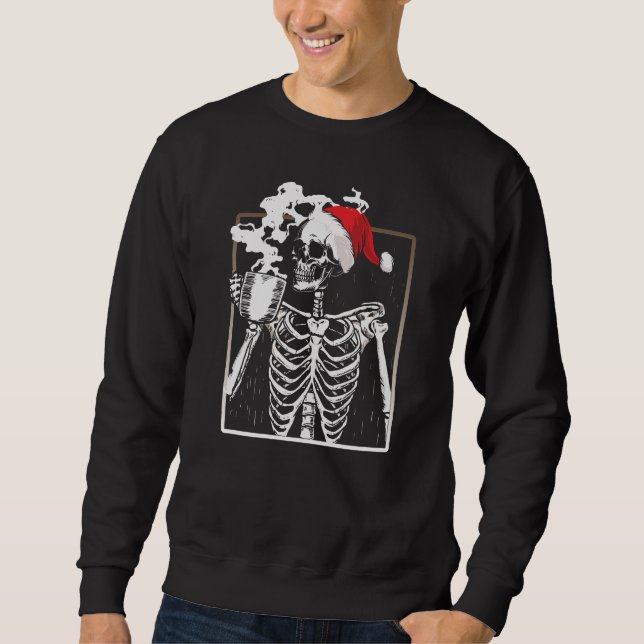 Sweatshirt Skeleton de Noël (Devant)