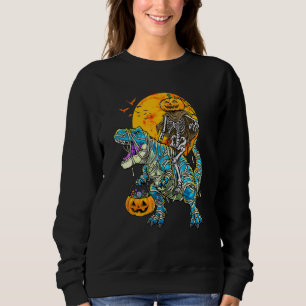 Sweatshirt Skeleton équitation maman Dinosaur rex Halloween E