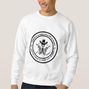 Sweatshirt Skeleton Sheriff, Halloween occidentale