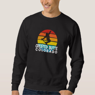 Sweatshirt Ski Crested Butte les années 70 80s Throwback Cres