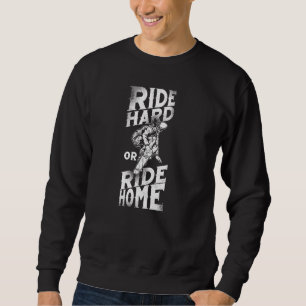 Sweatshirt Ski Ride Dur Ou Ride Accueil Vintage