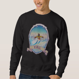 Sweatshirt Ski Vail Colorado Vintage Retro Snow Ski 2