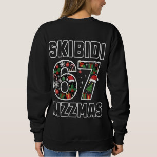 Sweatshirt Skibidi Six Seven Rizzmas Noël drôle 2025 Mème