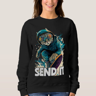 Sweatshirt Skier De Montagne cool Snowboard Pour Hommes Femme