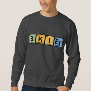 Sweatshirt Skieur fait d'éléments
