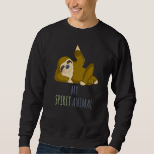 Sweatshirt Sloth My Spirit Animal Lazy Chill Relax Lente Anim