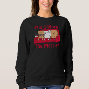 Sweatshirt S'More Merrier Drôle Cartoon Nourriture Noël