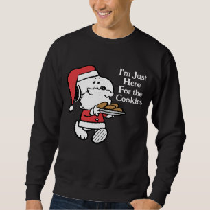 Sweatshirt Snoopy Santa Je suis juste là pour les cookies