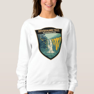 Sweatshirt Snoqualmie Falls Washington Cascade Vintage