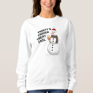 Sweatshirt Snowman avec une crème glacée fondue