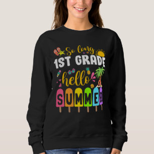 Sweatshirt So Long 1ère année Bonjour Été Popsicle Crème de g