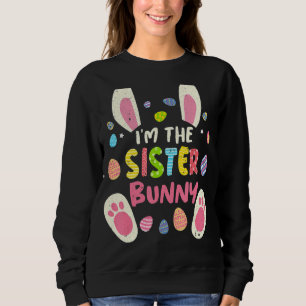 Sweatshirt Soeur Pâques Correspondante Famille Bunny Face Cos